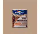 Pintura plástica de interior Kenia Marrón Natural Bruguer 0,750L