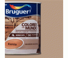 Pintura plástica de interior Kenia Marrón Natural Bruguer 0,750L