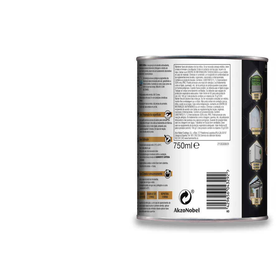 Hammerite Superia Brillante Blanco 750 mL