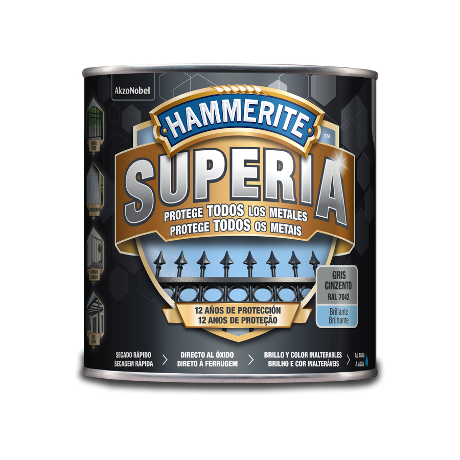 Hammerite Superia Brillante Gris 2,5 L