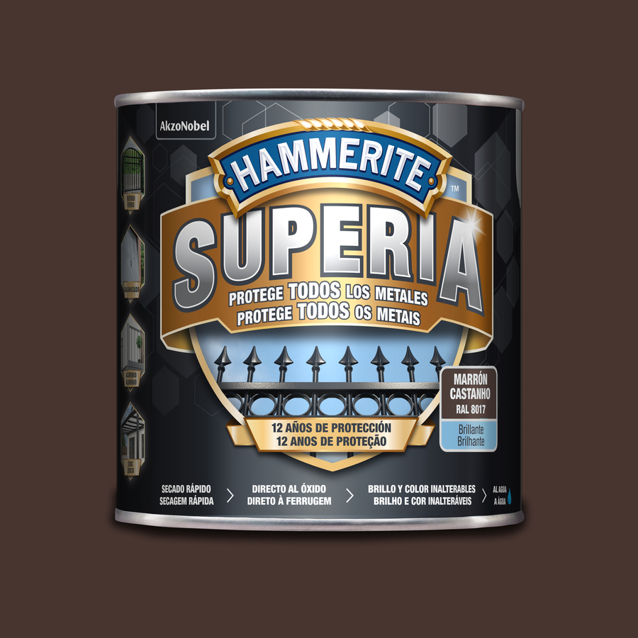 Hammerite Superia Brillante Marrón Oscuro 2,5 L