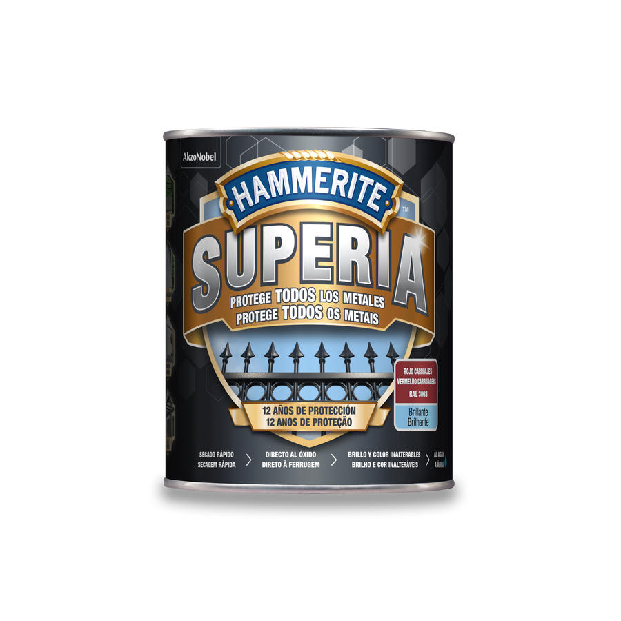 Hammerite Superia Brillante Rojo Carruajes 750 mL
