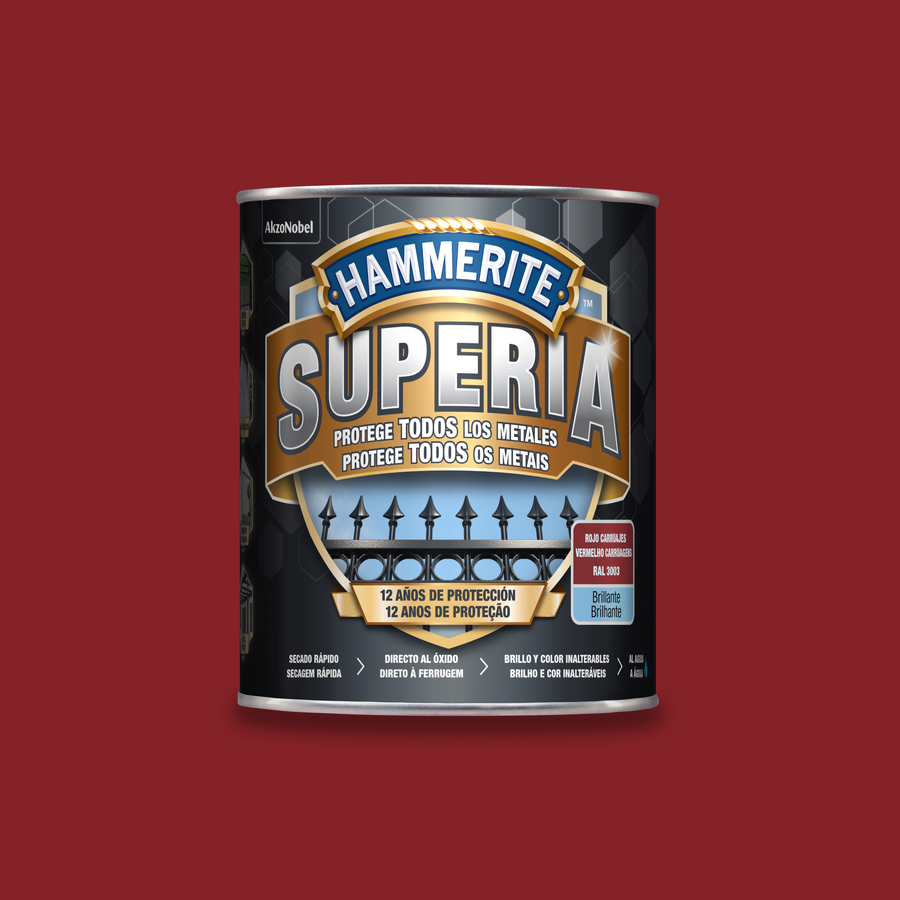Hammerite Superia Brillante Rojo Carruajes 750 mL