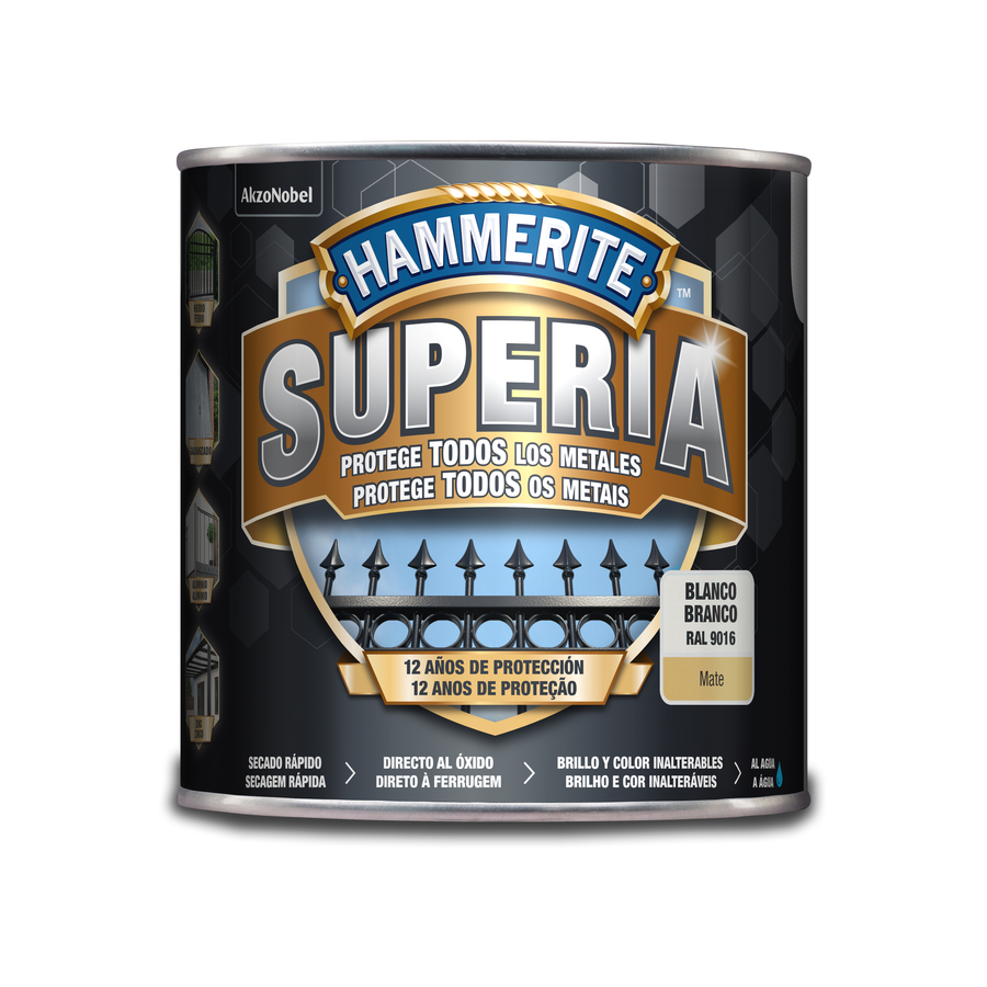 Hammerite Superia Mate Blanco 2,5 L