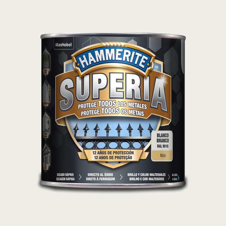 Hammerite Superia Mate Blanco 2,5 L