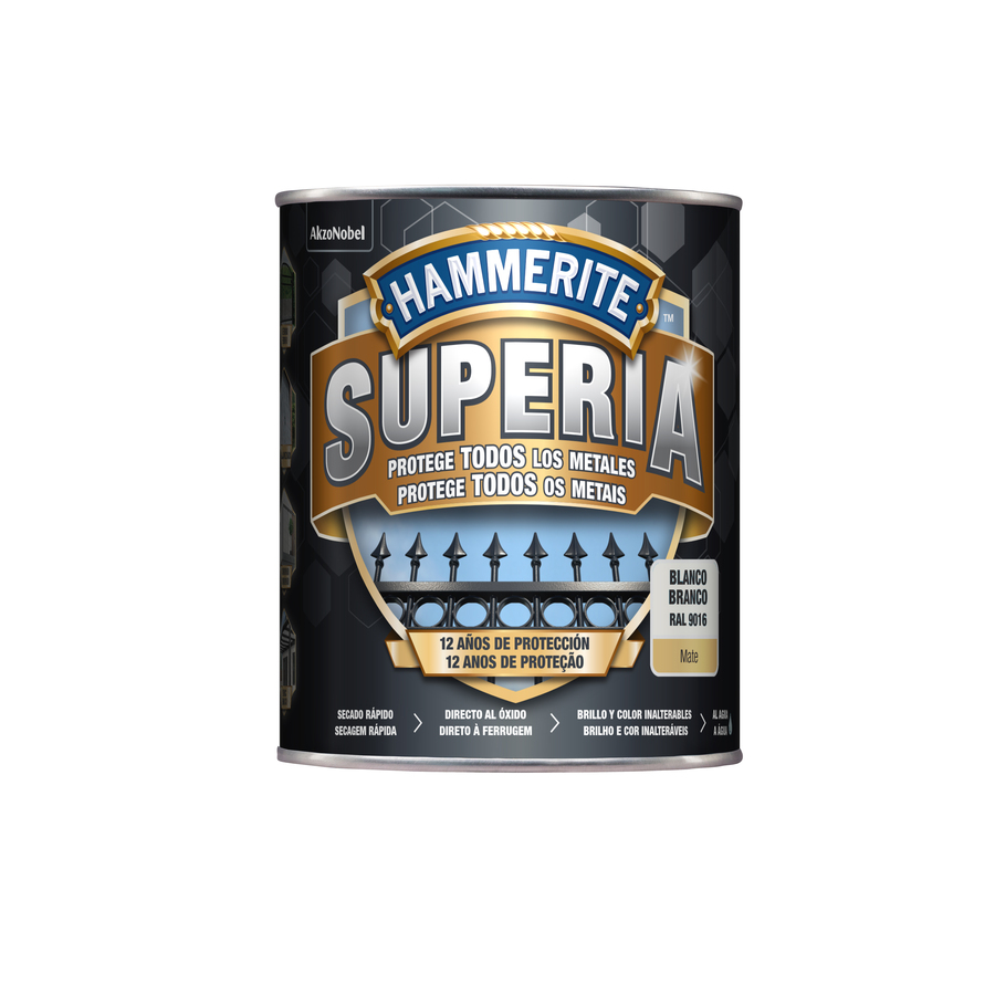 Hammerite Superia Mate Blanco 750 mL