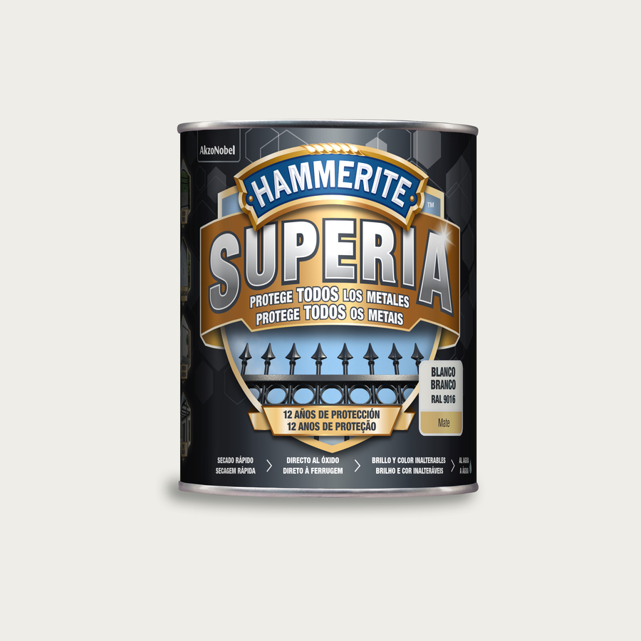 Hammerite Superia Mate Blanco 750 mL
