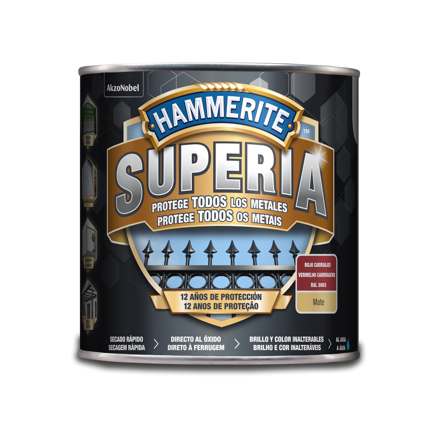 Hammerite Superia Mate Rojo Carruajes 2,5 L