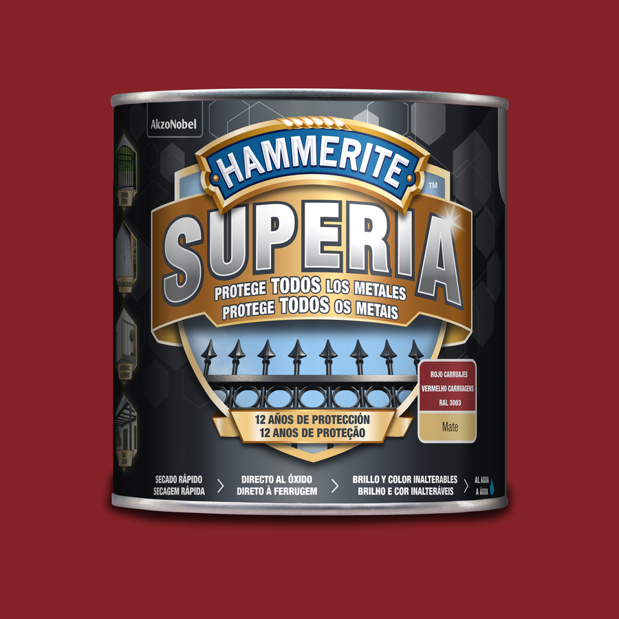 Hammerite Superia Mate Rojo Carruajes 2,5 L