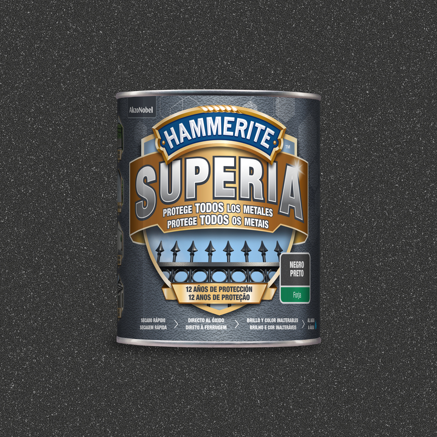 Hammerite Superia Forja Negro 750 mL