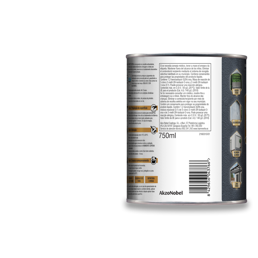 Hammerite Superia Forja Marrón 750 mL