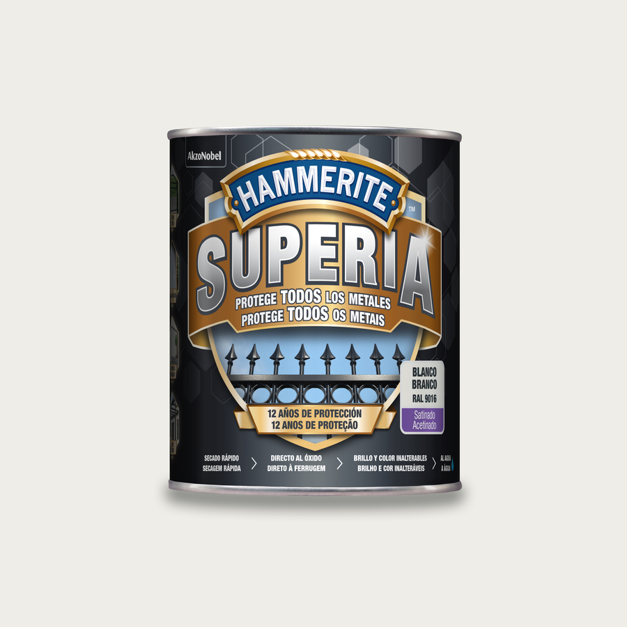 Hammerite Superia Satinado Blanco 750 mL