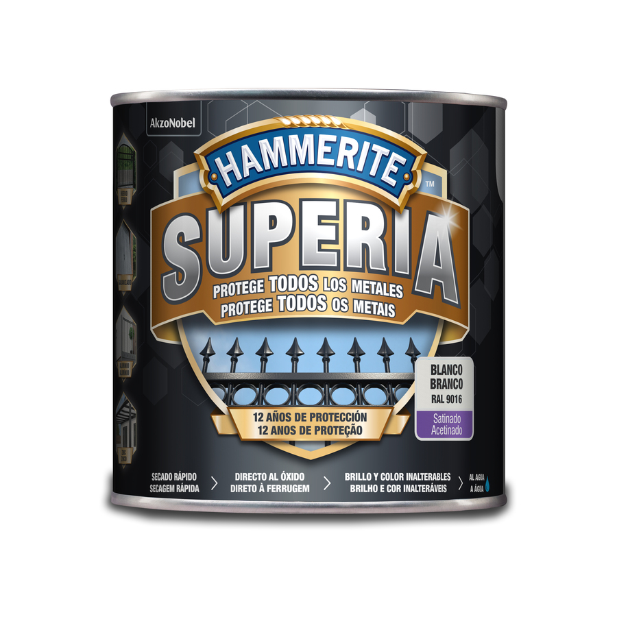 Hammerite Superia Satinado Blanco 2,5 L