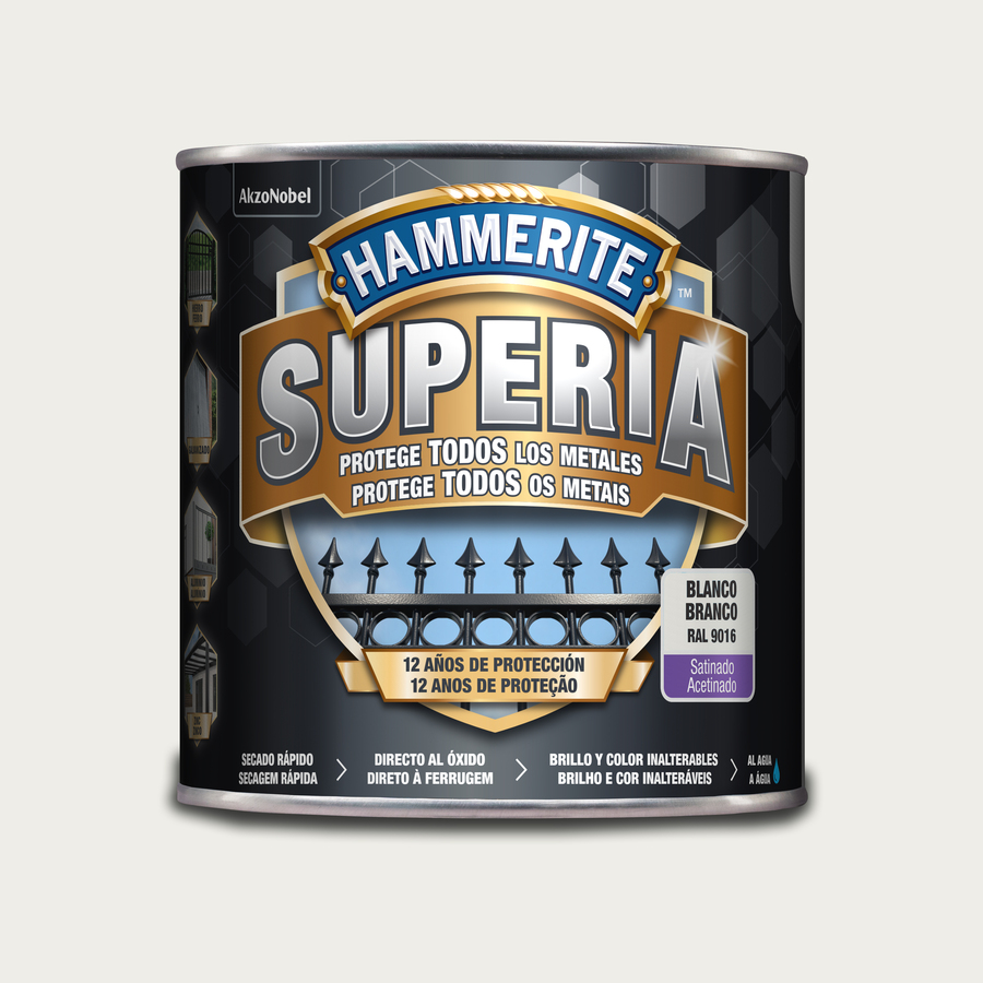 Hammerite Superia Satinado Blanco 2,5 L