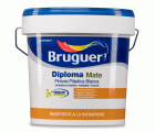 Pintura plástica de exterior - interior Blanco Mate Bruguer 4 L