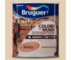 Pintura plástica de interior Kenia Marrón Intermdio Bruguer 0,750L