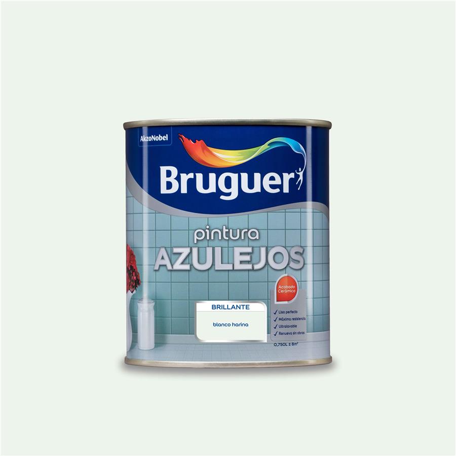 Pintura para azulejos Blanco Harina Bruguer 0,750L