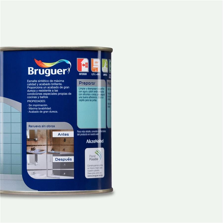 Pintura para azulejos Blanco Harina Bruguer 0,750L