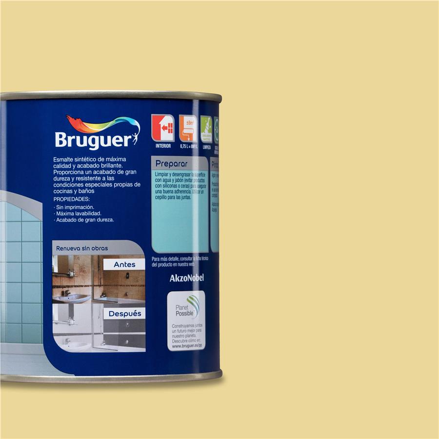 Pintura para azulejos Beige Bizcocho Bruguer 0,750L