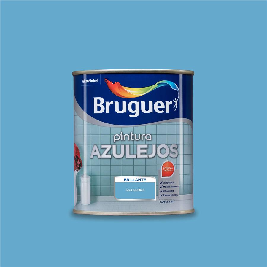 Pintura para azulejos Azul Pacífico Bruguer 0,750L