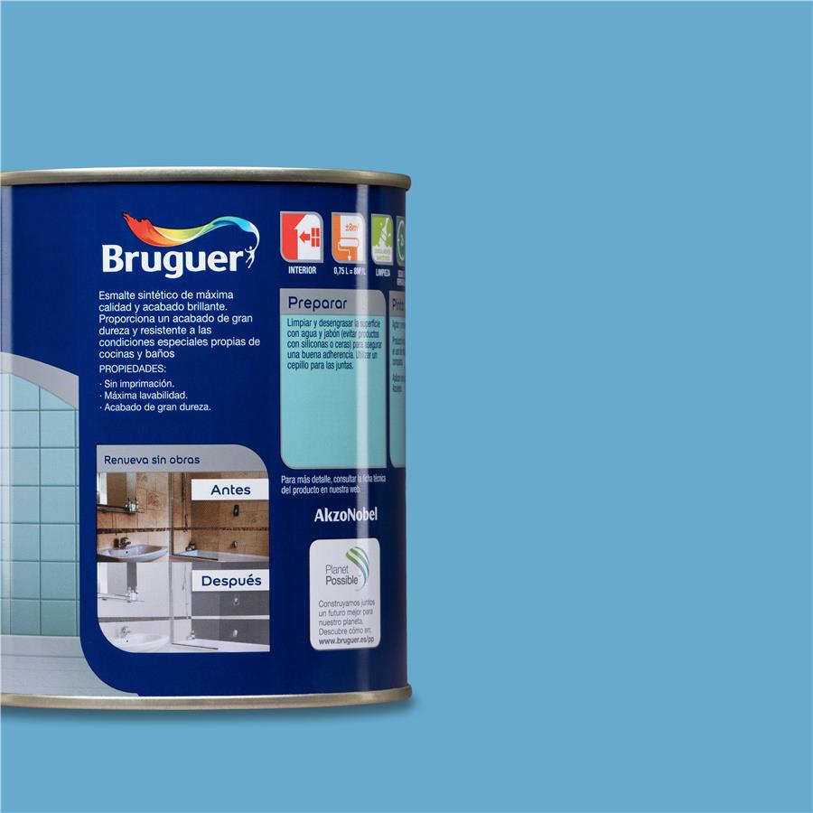 Pintura para azulejos Azul Pacífico Bruguer 0,750L