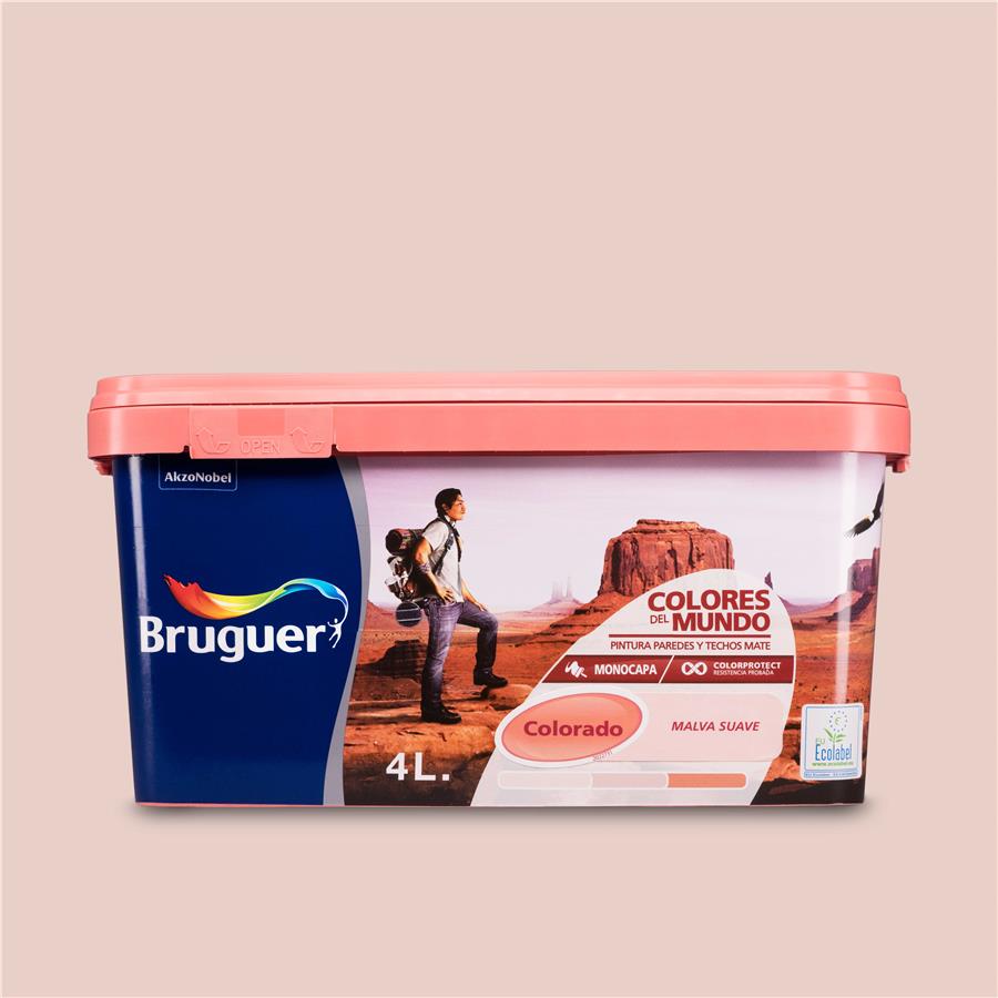 Pintura plástica de interior Colorado Malva Suave Bruguer 4L