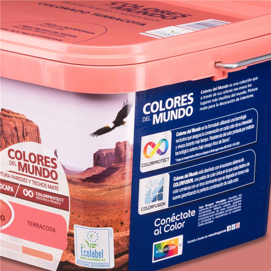 Pintura plástica de interior Colorado Terracota Bruguer 4L