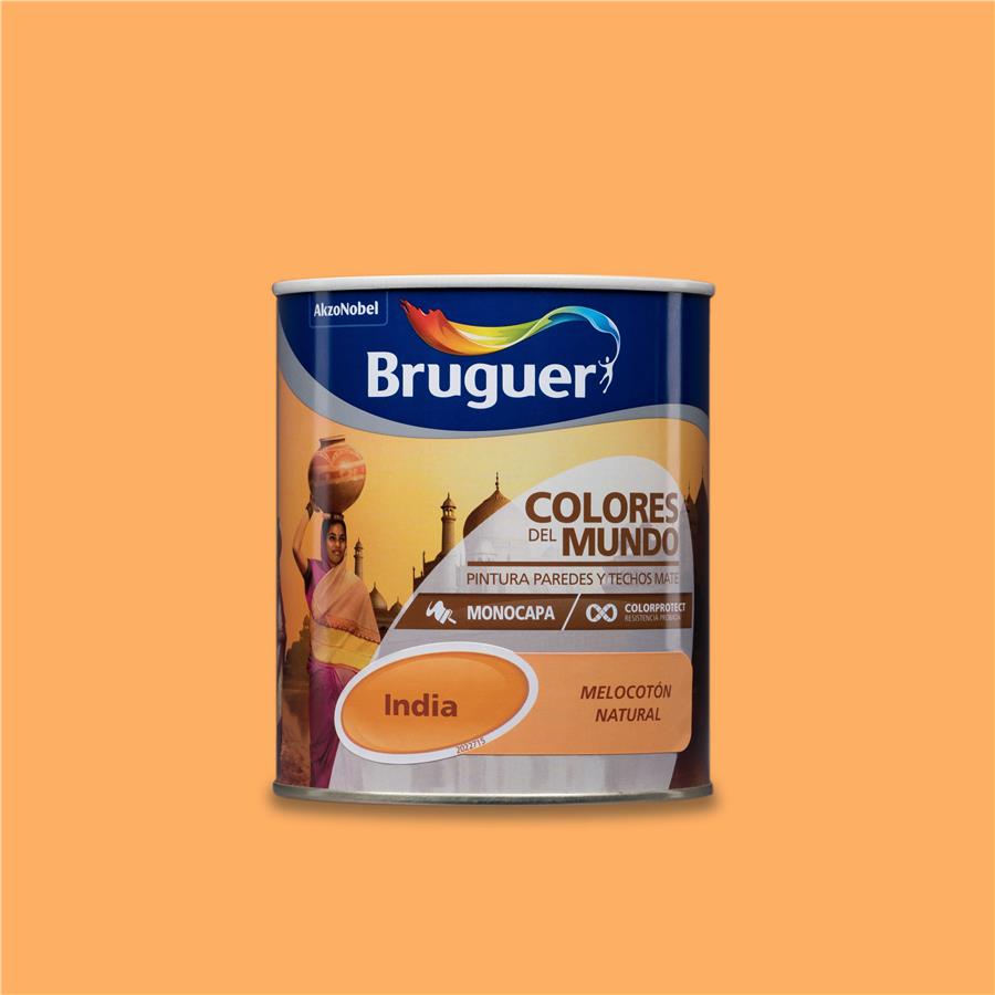 Pintura plástica de interior Egipto Ocre Natural Bruguer 0,750L
