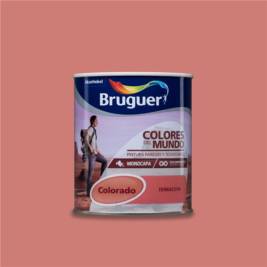 Pintura plástica de interior Colorado Terracota Bruguer 0,750L