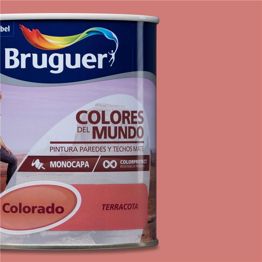 Pintura plástica de interior Colorado Terracota Bruguer 0,750L