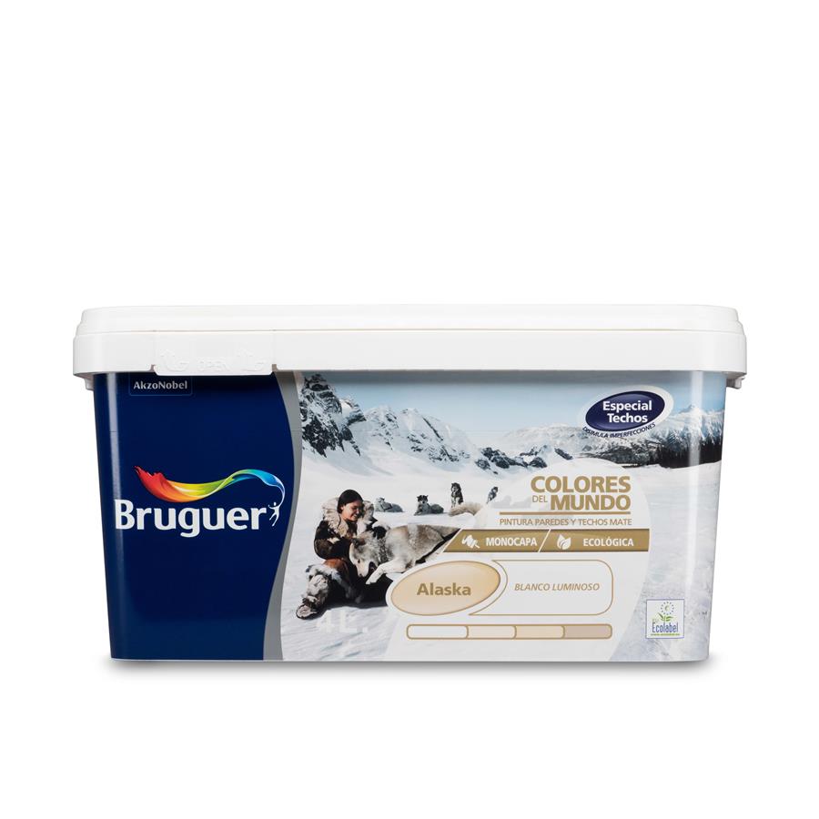 Pintura plástica de interior Alaska Blanco Luminoso Bruguer 4L