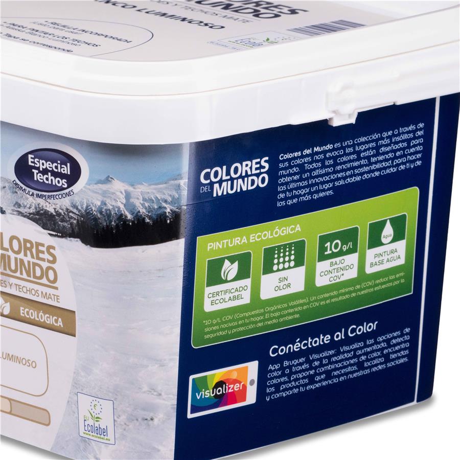 Pintura plástica de interior Alaska Blanco Luminoso Bruguer 4L