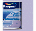 Pintura plástica de interior Mediterráneo Lila Bruguer 0,750L
