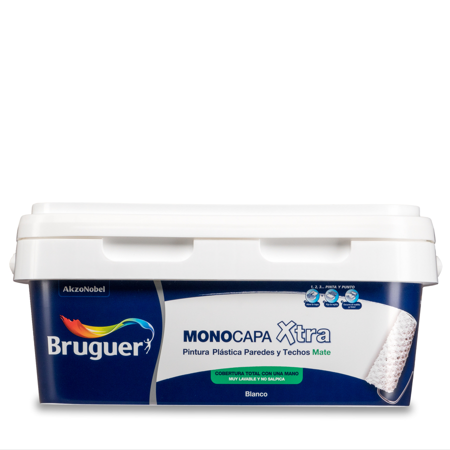 Pintura plástica de exterior - interior Blanco Mate Bruguer 4L