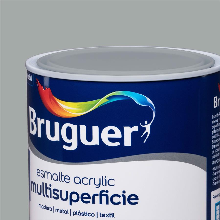 Esmalte Acryllic Multisuperficie Brillante Gris Perla 0,750L
