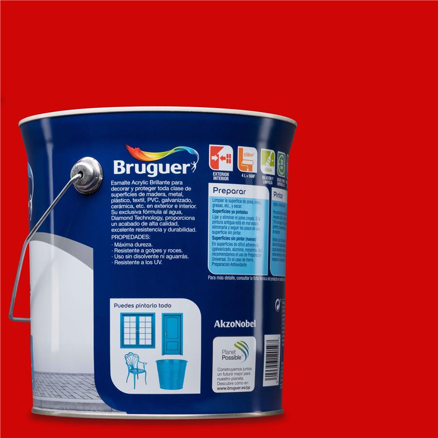 Esmalte Acryllic Multisuperficie Brillante Berbellón 4L