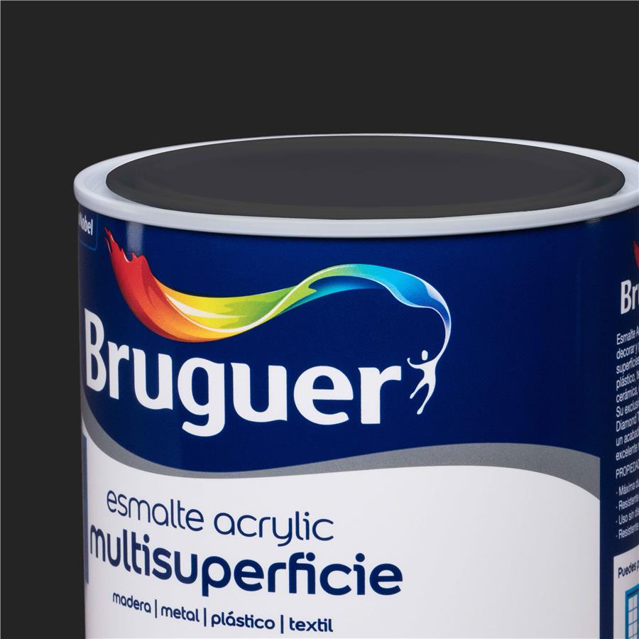 Esmalte Acryllic Multisuperficie Brillante Gris Medio 0,750L