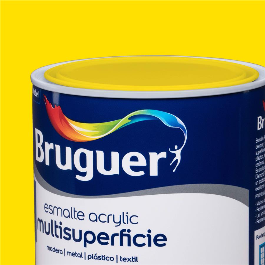Esmalte Acryllic Multisuperficie Brillante Amarillo Limón 0,750L