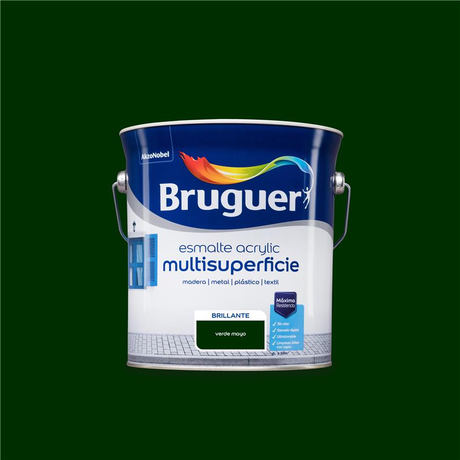 Esmalte Acryllic Multisuperficie Brillante Verde Mayo 4L