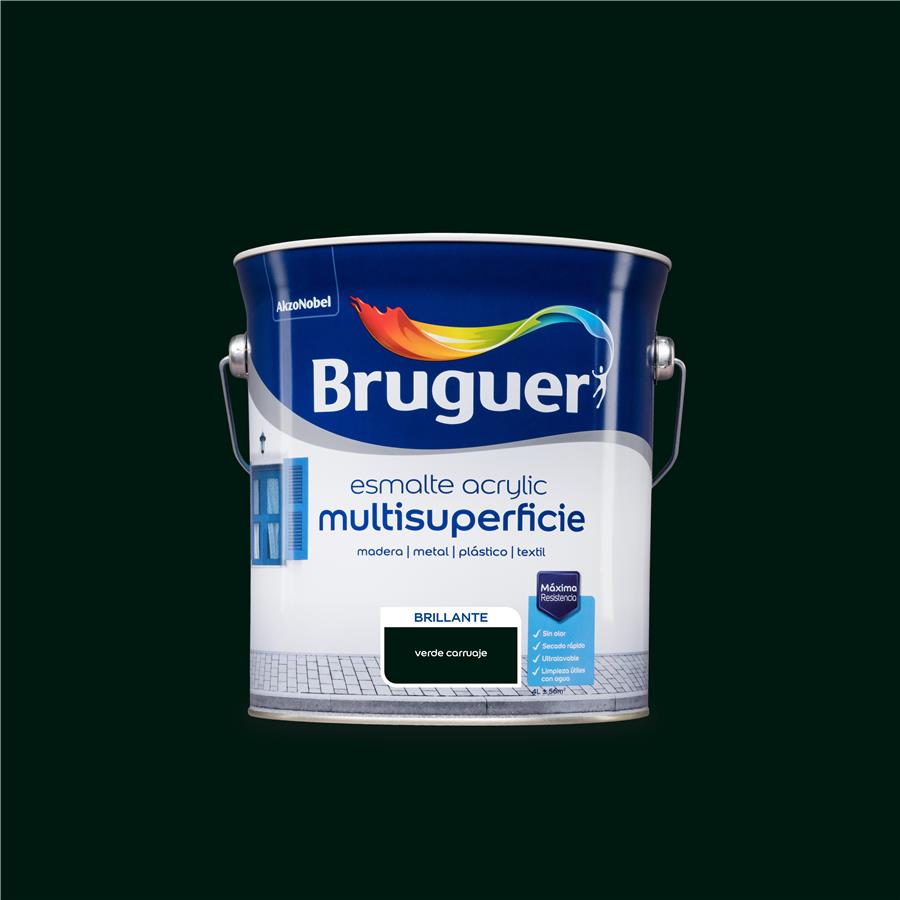 Esmalte Acryllic Multisuperficie Brillante Verde Carruajes 4L