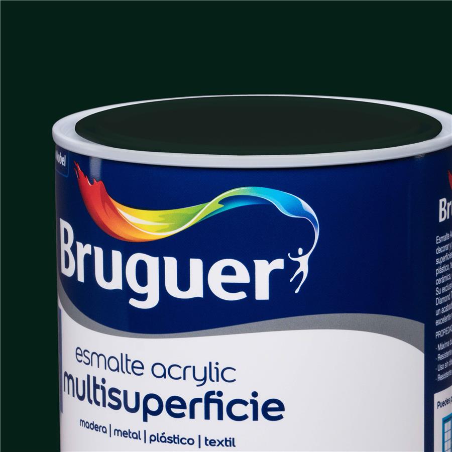 Esmalte Acryllic Multisuperficie Brillante Verde Carruajes 0,750L