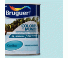 Pintura plástica de interior Caribe Turquesa Intermediol Bruguer 0,750L