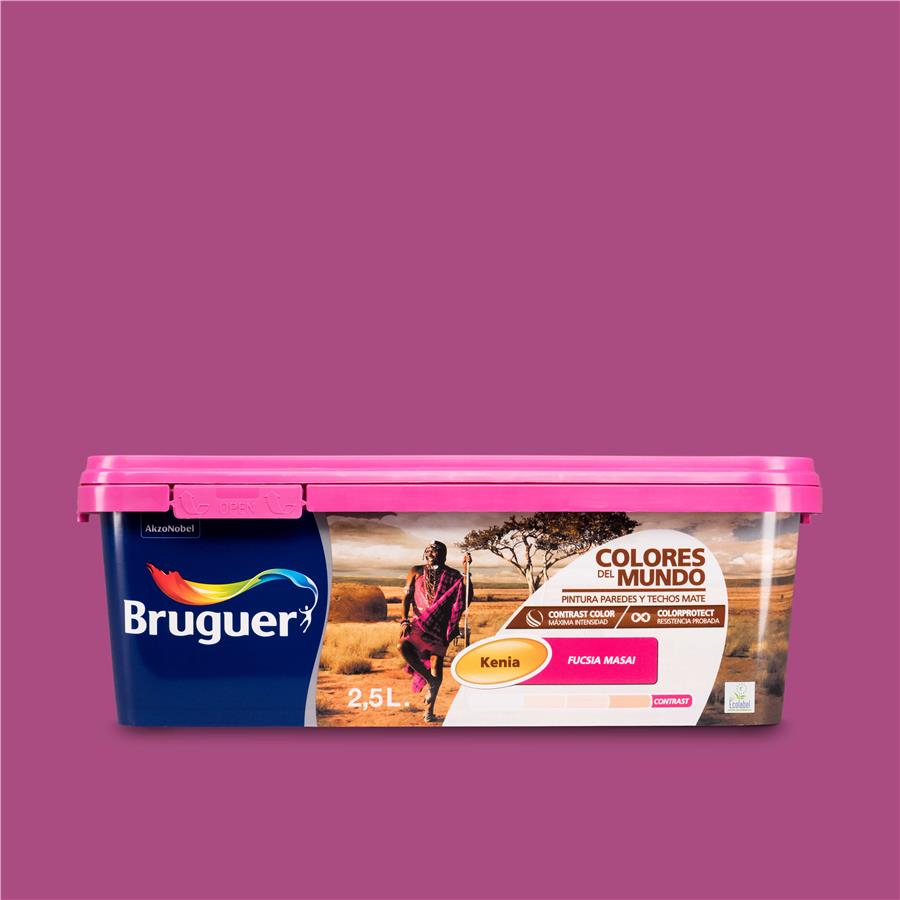 Pintura plástica de interior Kenia Fuscia Masai Bruguer 2.5L