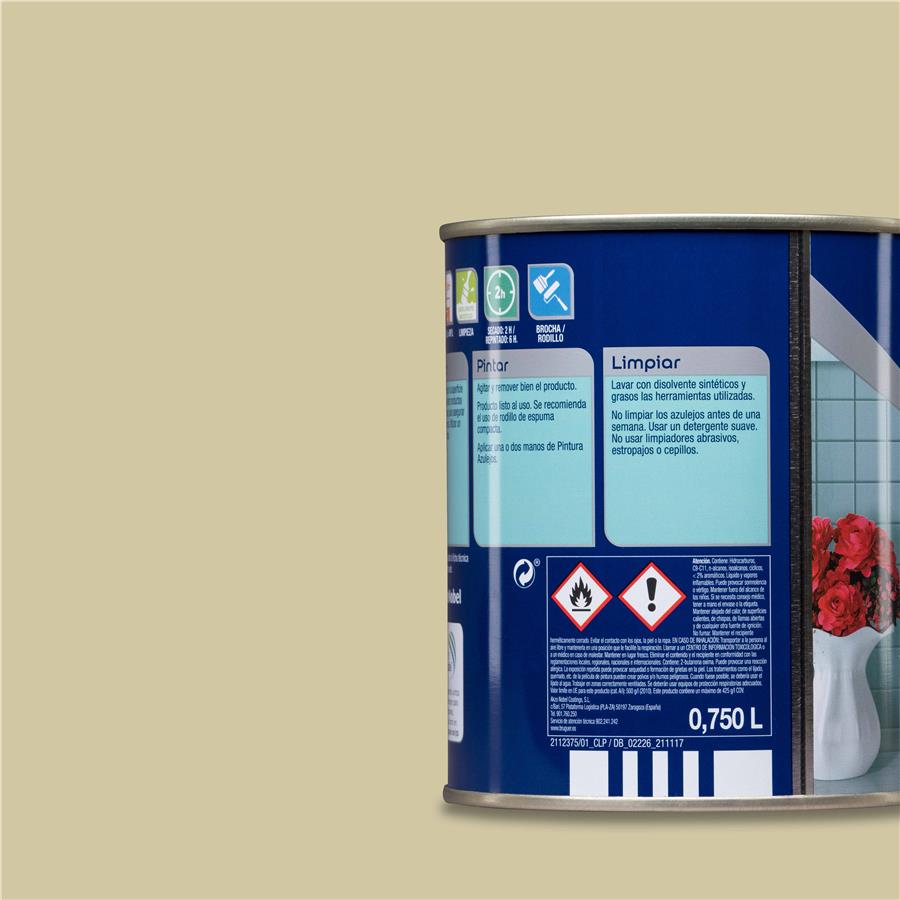 Pintura para azulejos Beige Avellana Bruguer 0,750L