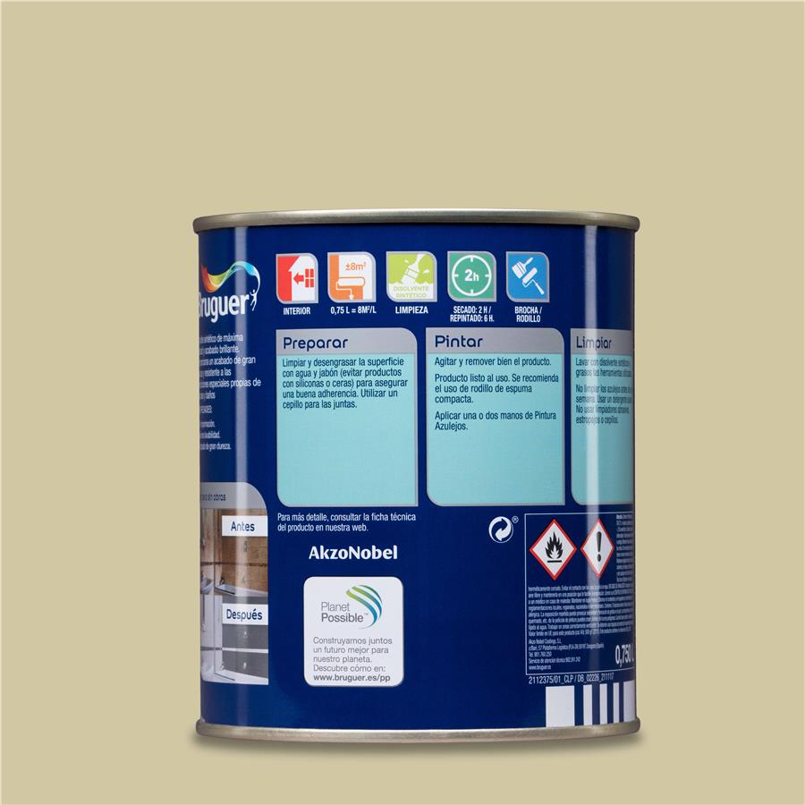 Pintura para azulejos Beige Avellana Bruguer 0,750L