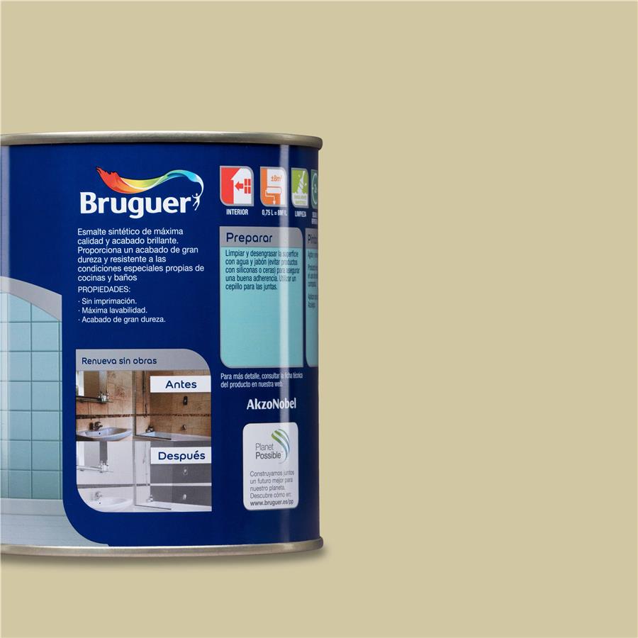 Pintura para azulejos Beige Avellana Bruguer 0,750L