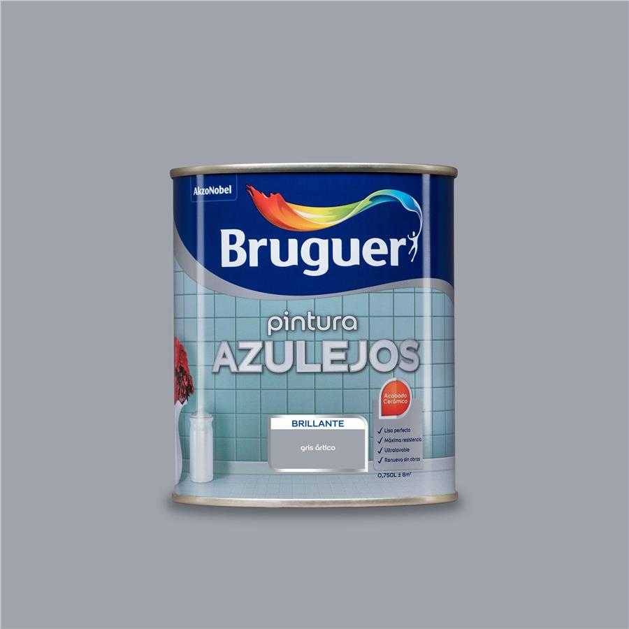 Pintura para azulejos Gris Ártico Bruguer 0,750L