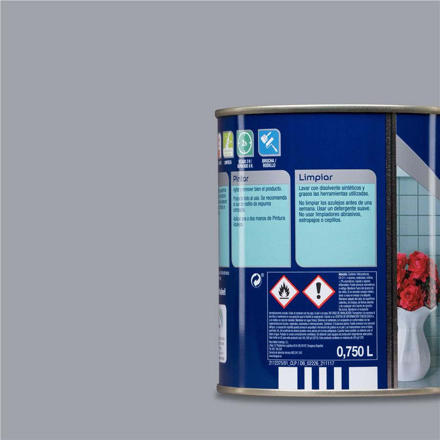 Pintura para azulejos Gris Ártico Bruguer 0,750L