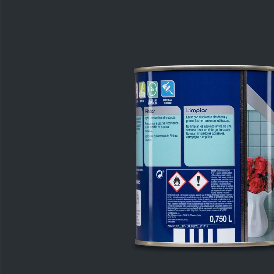Pintura para azulejos Gris Pizarra Bruguer 0,750L