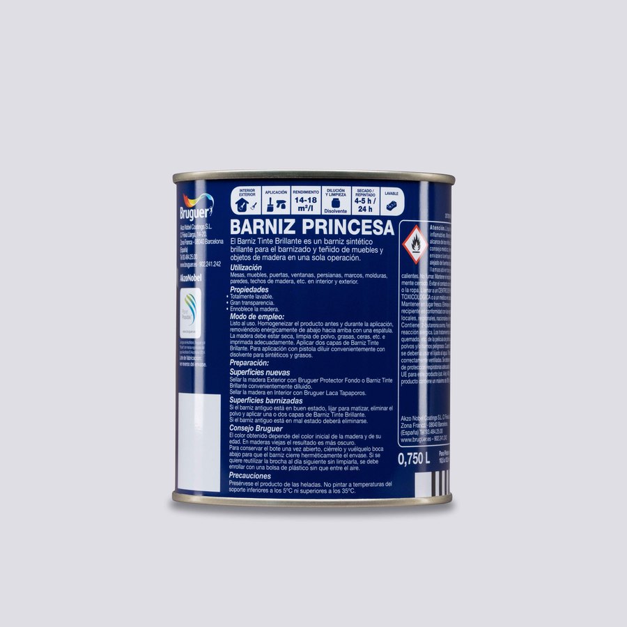 Barniz Tinte Brillante Nogal 0,25L